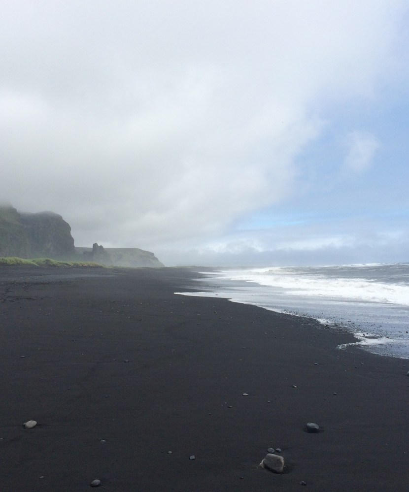 Black sand beaches at Vik, Iceland