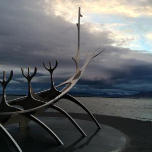 Reykjavik at midnight